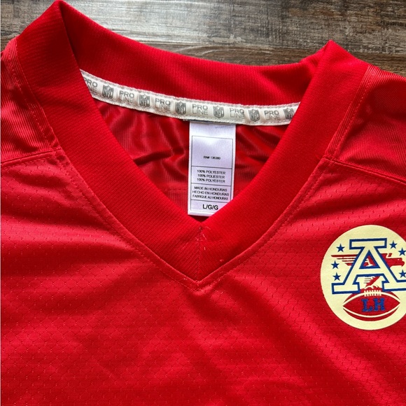 NWOT - Kansas City Chiefs Blank NFL Jersey - Red with Football Patch - Picture 3 of 11